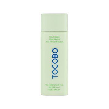 Сонцезахисний серум для чутливої шкіри Tocobo Cica Calming Sun Serum SPF 50+ PA++++ 50 мл TCB-005 фото