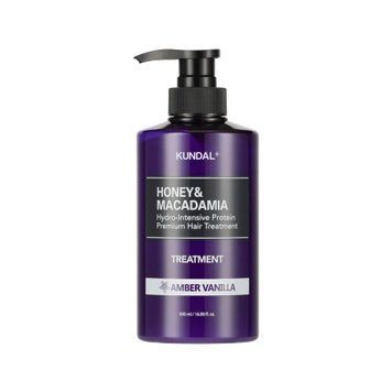 Кондиціонер-маска для волосся "Амбра & Ваніль" Kundal Honey & Macadamia Treatment Amber Vanilla 500 мл KNDL-029 фото